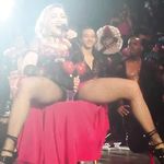 Madonna shows hairy pussy and goes naughty