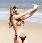 Danniella Westbrook strips naked and shows ass