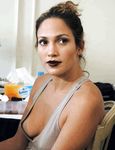 Jennifer Lopez flashes upskirt butt and nude tits