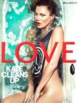 Kate Moss shows pussy and nude boobs