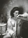 Kate Moss shows pussy and nude boobs