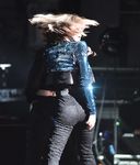 Stacy Ferguson flashes butt and goes topless