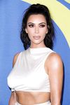 Kim Kardashian wears a see thru dress