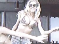 Charlotte McKinney topless and upskirt pussy