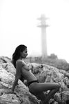 Rebecca Bagnol shows slim nude body