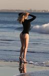 Ellen Alexander wears sexy black bikini