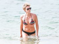 Charlize Theron photo on the beach