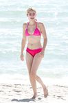 Emma Roberts on the beach in bikini