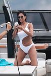 Nicole Scherzinger flashes booty in a see thru bikini