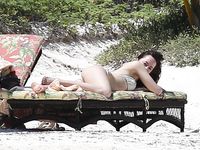 Dakota Johnson on the beach voyeur