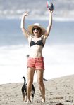 Hilary Swank on the beach