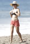 Hilary Swank on the beach