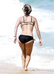 Kaley Cuoco on the beach