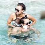 Kaley Cuoco on the beach