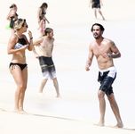 Kaley Cuoco on the beach