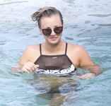 Kaley Cuoco on the beach