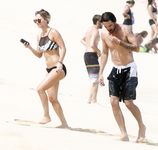 Kaley Cuoco on the beach