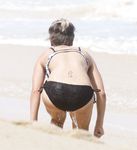 Kaley Cuoco on the beach