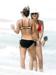 Kaley Cuoco on the beach