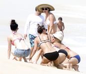 Kaley Cuoco on the beach