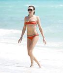 Katie Cassidy in a wet swimsuit