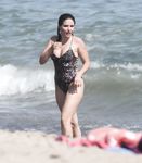 Sophia Bush in a wet swimsuit