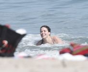 Sophia Bush in a wet swimsuit