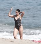 Sophia Bush in a wet swimsuit