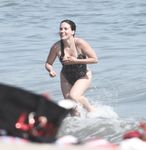 Sophia Bush in a wet swimsuit