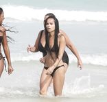 Zoë Kravitz in a wet swimsuit