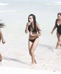 Zoë Kravitz in a wet swimsuit