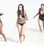 Zoë Kravitz in a wet swimsuit