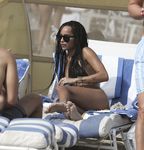 Zoë Kravitz in a wet swimsuit