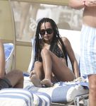 Zoë Kravitz in a wet swimsuit