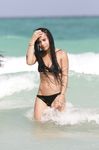 Zoë Kravitz in a wet swimsuit