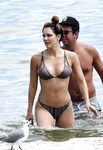 Katharine McPhee in a wet swimsuit