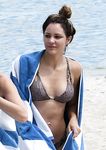 Katharine McPhee in a wet swimsuit