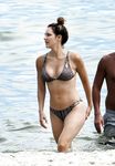 Katharine McPhee in a wet swimsuit