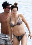 Katharine McPhee in a wet swimsuit
