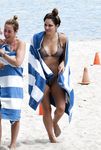 Katharine McPhee in a wet swimsuit