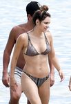 Katharine McPhee in a wet swimsuit
