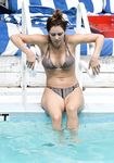 Katharine McPhee in a wet swimsuit