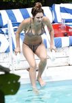 Katharine McPhee in a wet swimsuit