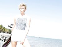 Charlize Theron sea