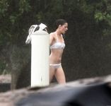 Kristen Stewart in a wet swimsuit