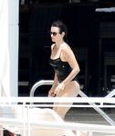 Penélope Cruz in a wet swimsuit