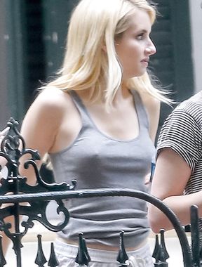 Emma Roberts panties  nipples