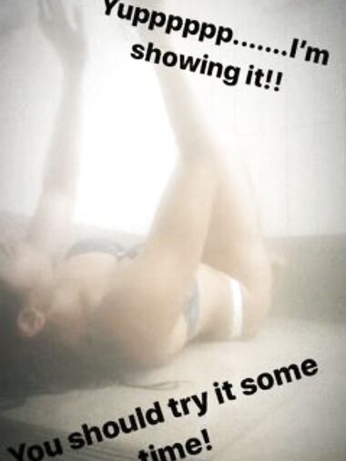 Nadine Velazquez showing off her nude body