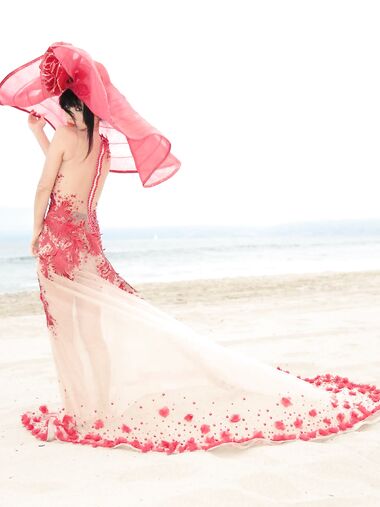 Bai Ling rocks some sexy lingerie
