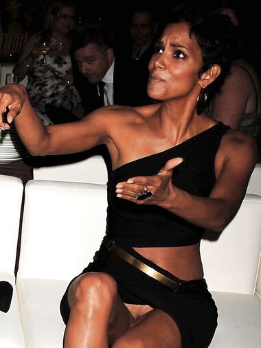 Halle Berry upskirt
